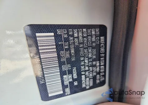 2022 Nissan Rogue Sport Sv из США, поврежденный, VIN JN1BJ1BV8NW341156